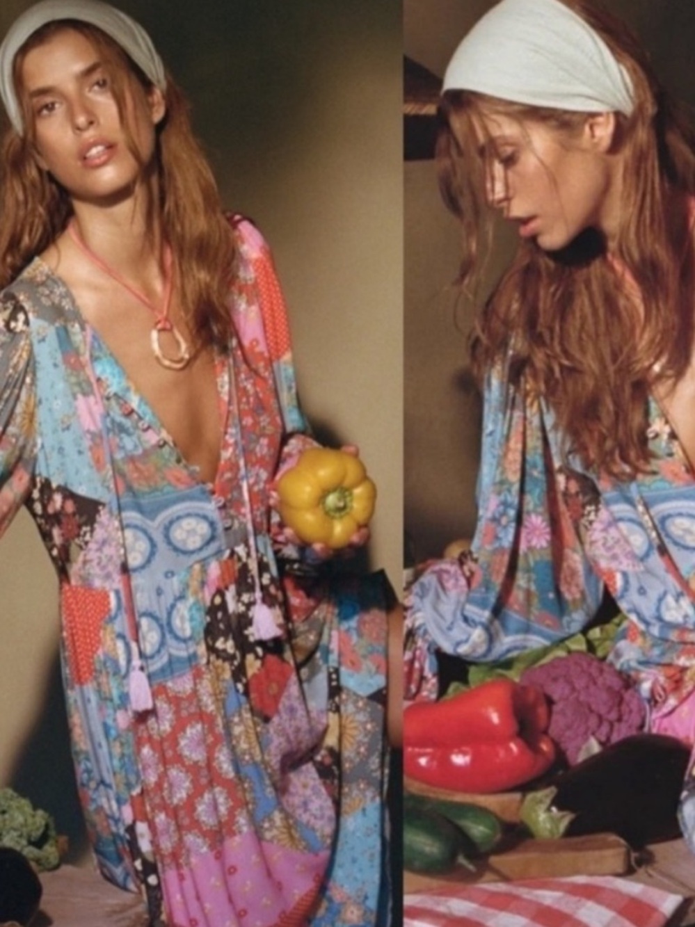 NWT SPELL • cha cha boho midi dress 🌸